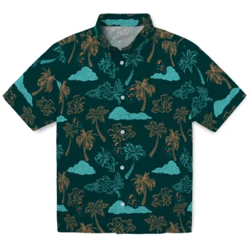 coastal carolina chanticleers palm and clouds green hawaiian shirts best selling