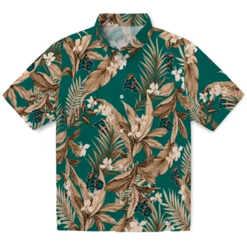 coastal carolina chanticleers palm leaves green hawaiian shirts best selling