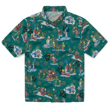 coastal carolina chanticleers simpsons christmas green hawaiian shirts best selling