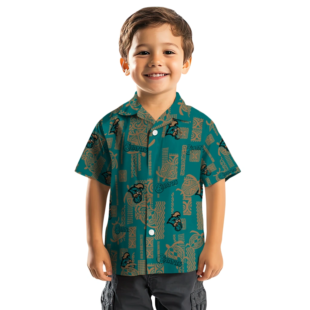 Coastal Carolina Chanticleers Hawaiian Shirt - Turtle Lines coastal carolina chanticleers turtle lines green hawaiian shirts top rated