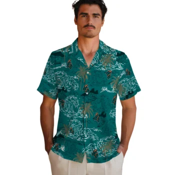 coastal carolina chanticleers wave palm green hawaiian shirts fashion forward