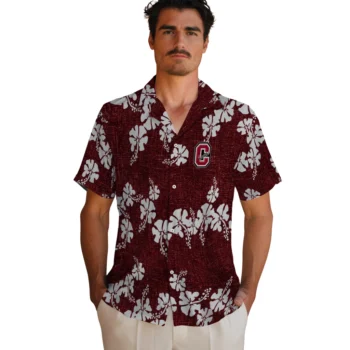 colgate raiders hibiscus petals maroon hawaiian shirts fashion forward