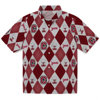 colgate raiders balloon plaid maroon hawaiian shirts best selling