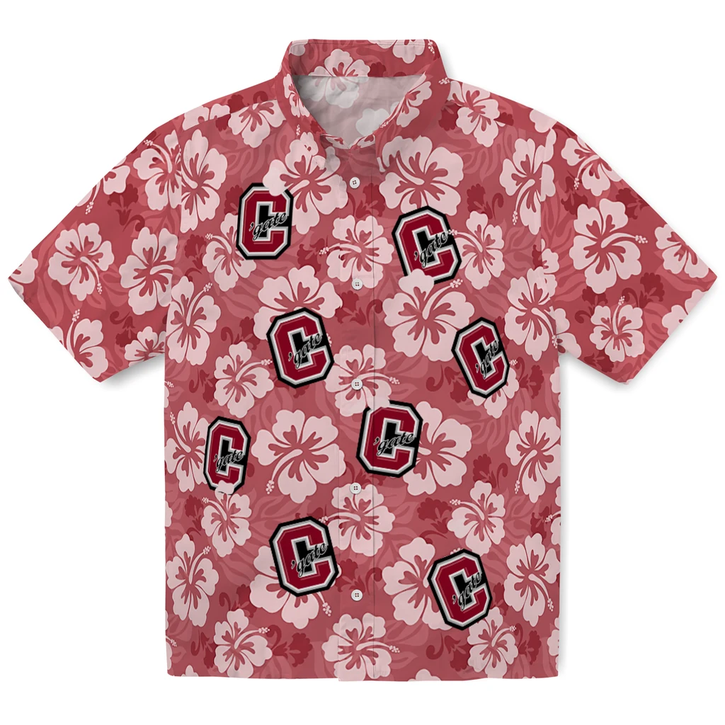 Colgate Raiders Hawaiian Shirt - Hibiscus Cluster colgate raiders hibiscus cluster maroon hawaiian shirts best selling