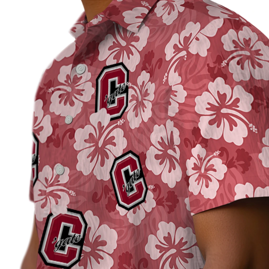 Colgate Raiders Hawaiian Shirt - Hibiscus Cluster colgate raiders hibiscus cluster maroon hawaiian shirts trendy