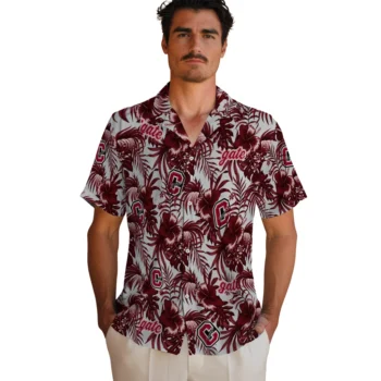 colgate raiders hibiscus exotic maroon hawaiian shirts fashion forward