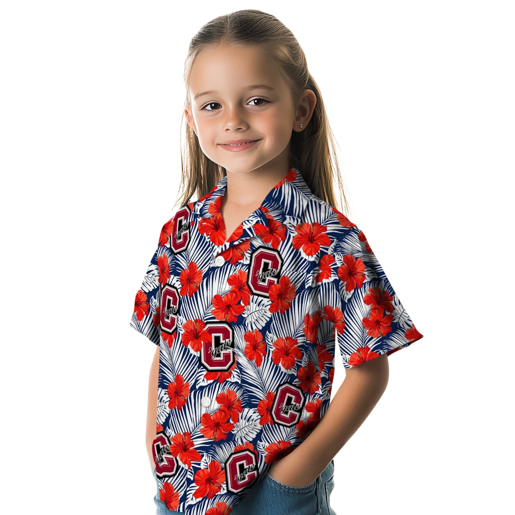 Colgate Raiders Hawaiian Shirt - Hibiscus Fiesta colgate raiders hibiscus fiesta red royal blue hawaiian shirts premium grade