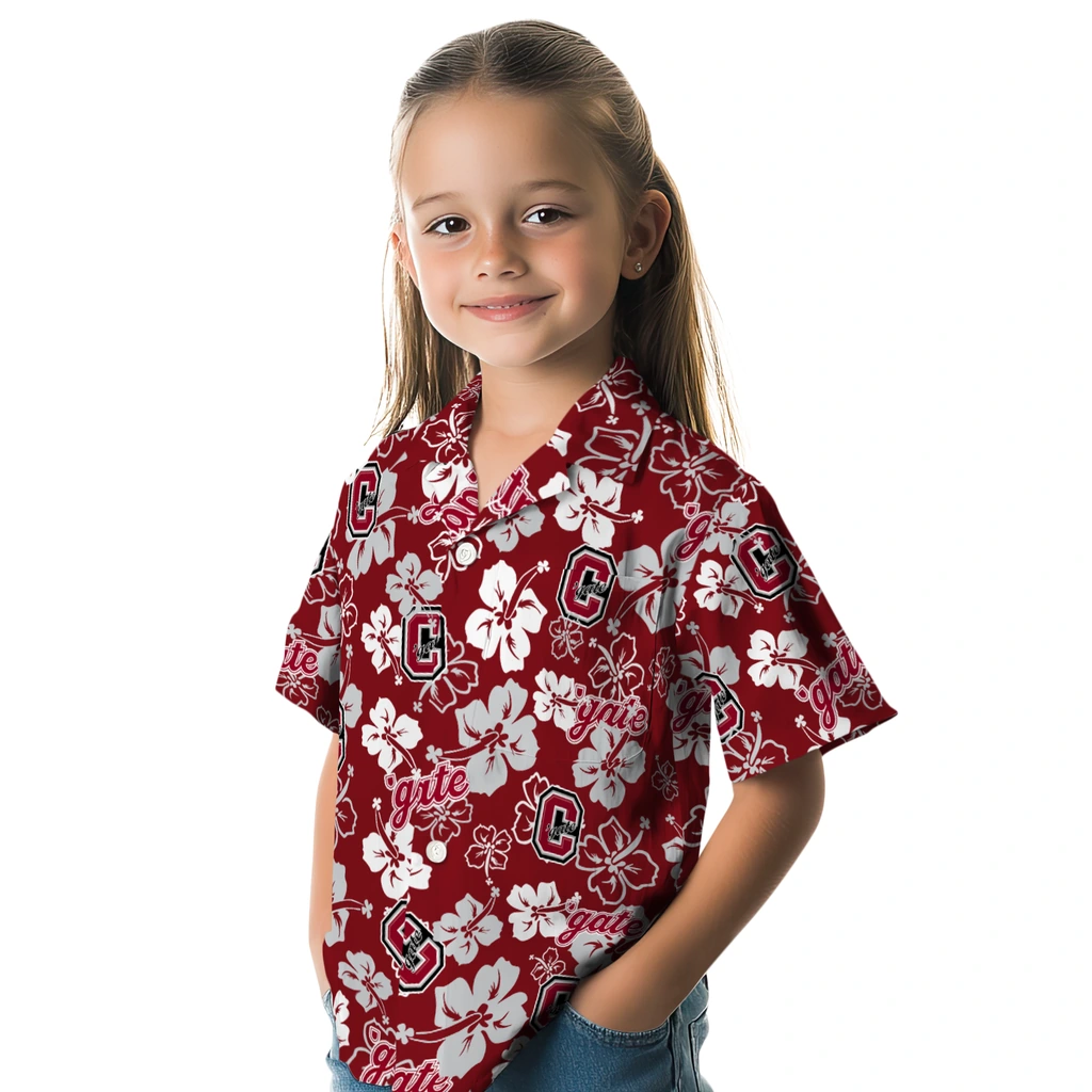 Colgate Raiders Hawaiian Shirt - Hibiscus Flower Design colgate raiders hibiscus bloom maroon hawaiian shirts premium grade