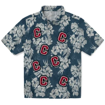 colgate raiders hibiscus flowers navy blue hawaiian shirts best selling