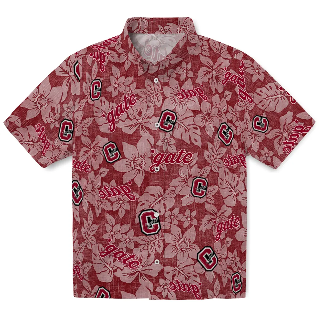Colgate Raiders Hawaiian Shirt - Hibiscus Oasis colgate raiders hibiscus oasis maroon hawaiian shirts best selling
