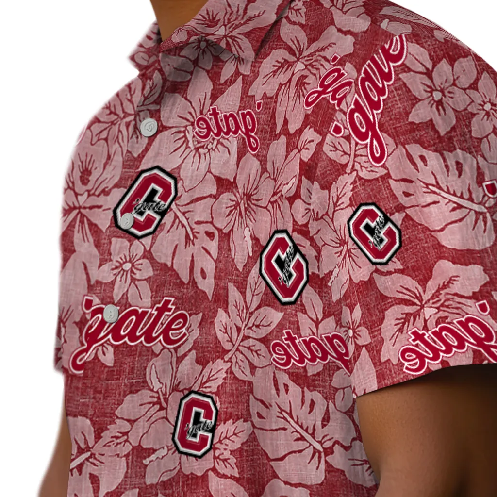 Colgate Raiders Hawaiian Shirt - Hibiscus Oasis colgate raiders hibiscus oasis maroon hawaiian shirts trendy