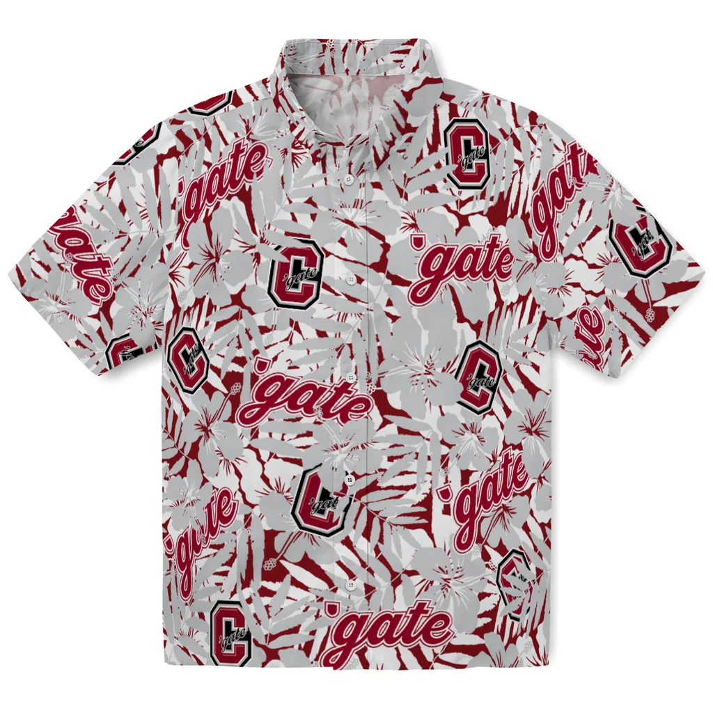 Colgate Raiders Hawaiian Shirt - Hibiscus Overlay colgate raiders hibiscus overlay hawaiian shirts best selling