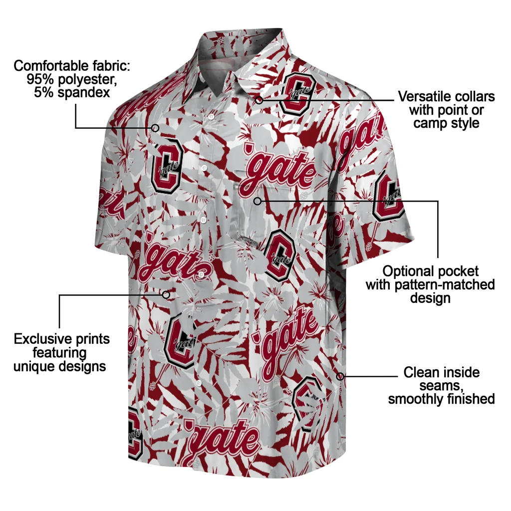 Colgate Raiders Hawaiian Shirt - Hibiscus Overlay colgate raiders hibiscus overlay hawaiian shirts new arrival
