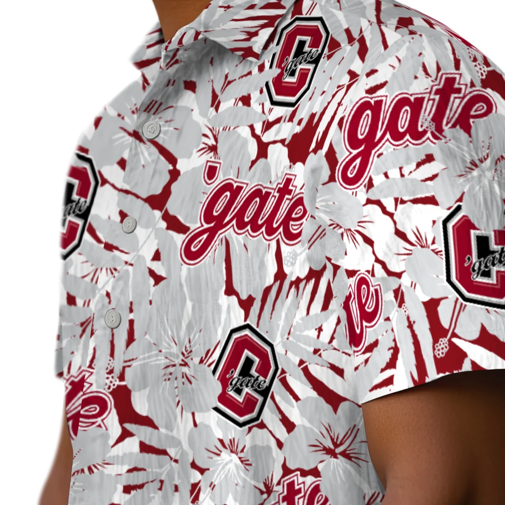 Colgate Raiders Hawaiian Shirt - Hibiscus Overlay colgate raiders hibiscus overlay hawaiian shirts trendy