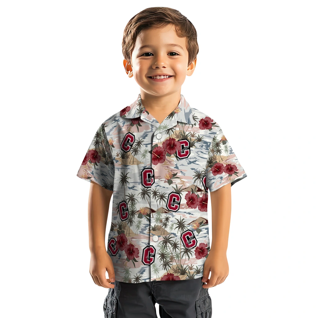 Colgate Raiders Hawaiian Shirt - Hibiscus Seaside colgate raiders hibiscus seaside white hawaiian shirts top rated