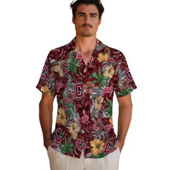 colgate raiders tiki jungle maroon hawaiian shirts fashion forward