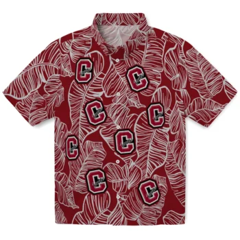 colgate raiders leaf outline maroon hawaiian shirts best selling