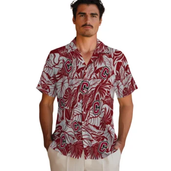 colgate raiders monstera layer maroon hawaiian shirts fashion forward