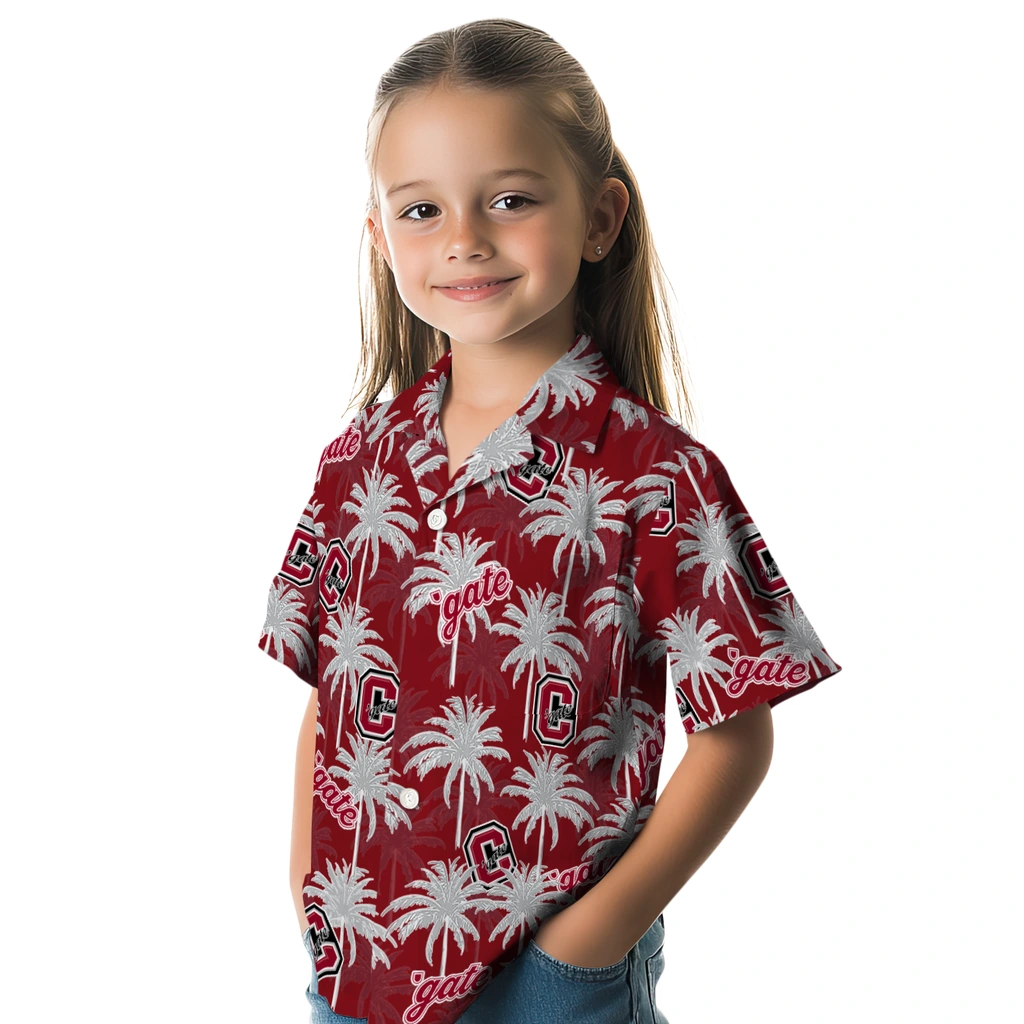 Colgate Raiders Hawaiian Shirt - Palm Tree Motif colgate raiders palm grove maroon hawaiian shirts premium grade