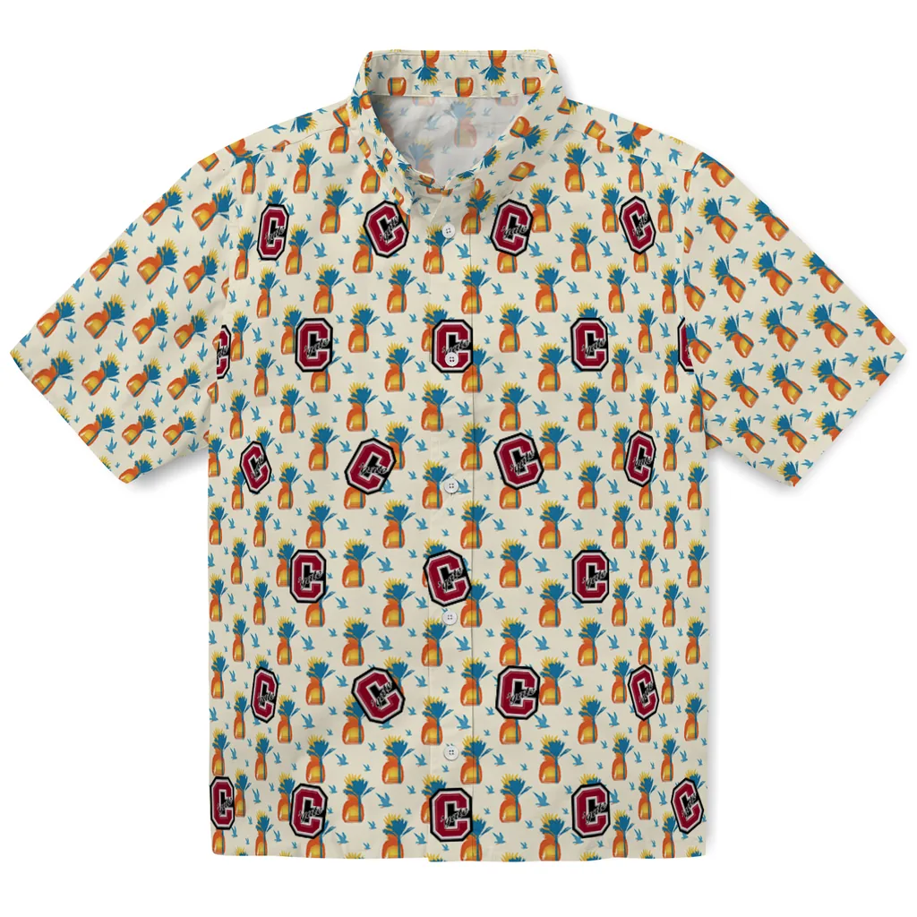 Colgate Raiders Hawaiian Shirt - Pineapple Delight colgate raiders pineapple delight beige hawaiian shirts best selling