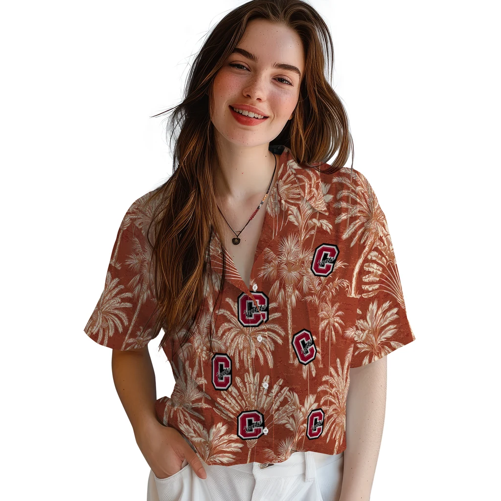 Colgate Raiders Hawaiian Shirt - Vintage Palm Tree colgate raiders palm shadows maroon hawaiian shirts latest model