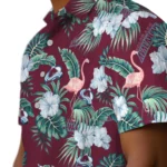 Colorado Avalanche Hawaiian Shirt – Flamingo and Hibiscus