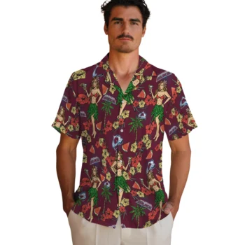 colorado avalanche hawaiian girls design burgundy hawaiian shirts fashion forward