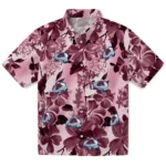 Colorado Avalanche Hawaiian Shirt – Hibiscus Arrangement