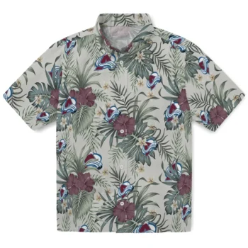 colorado avalanche hibiscus designs beige hawaiian shirts best selling