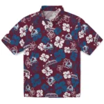 Colorado Avalanche Hawaiian Shirt – Hibiscus Flower Design