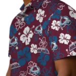 Colorado Avalanche Hawaiian Shirt – Hibiscus Flower Design