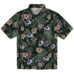 Colorado Avalanche Hawaiian Shirt – Hibiscus Leaves Pattern