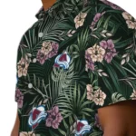 Colorado Avalanche Hawaiian Shirt – Hibiscus Leaves Pattern