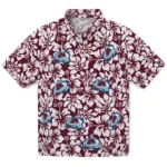 Colorado Avalanche Hawaiian Shirt – Hibiscus Motif