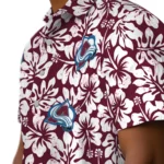 Colorado Avalanche Hawaiian Shirt – Hibiscus Motif