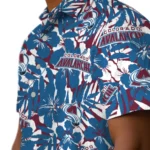 Colorado Avalanche Hawaiian Shirt – Hibiscus Overlay