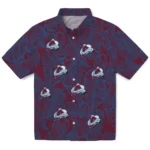 Colorado Avalanche Hawaiian Shirt – Leaf Outline