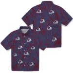 Colorado Avalanche Hawaiian Shirt – Leaf Outline