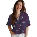Colorado Avalanche Hawaiian Shirt – Leaf Outline