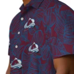 Colorado Avalanche Hawaiian Shirt – Leaf Outline