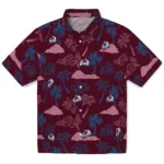 Colorado Avalanche Hawaiian Shirt – Palm And Clouds