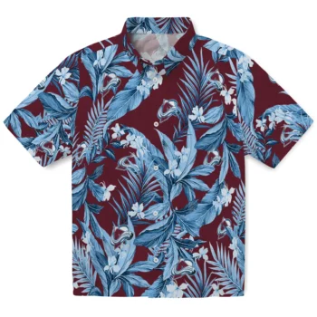 colorado avalanche palm leaves burgundy hawaiian shirts best selling