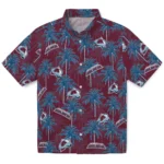 Colorado Avalanche Hawaiian Shirt – Palm Tree Motif