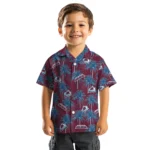 Colorado Avalanche Hawaiian Shirt – Palm Tree Motif