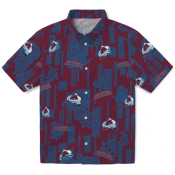 colorado avalanche turtle lines burgundy hawaiian shirts best selling