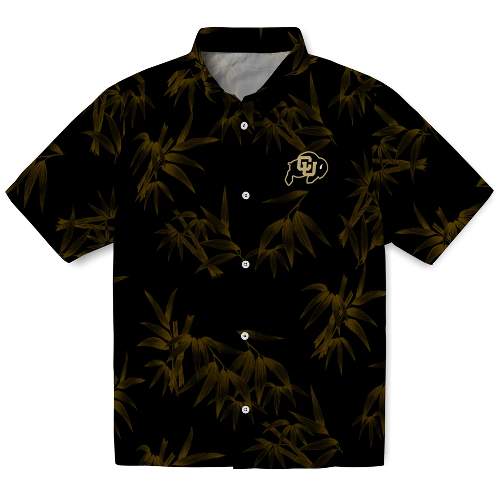Colorado Buffaloes Hawaiian Shirt - Bamboo Branches colorado buffaloes bamboo branches gold black hawaiian shirts best selling