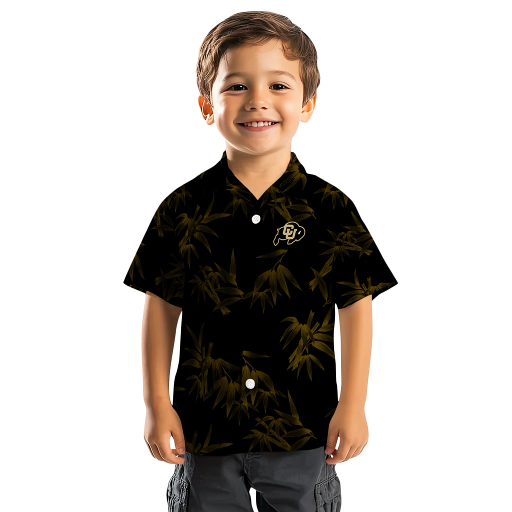 Colorado Buffaloes Hawaiian Shirt - Bamboo Branches colorado buffaloes bamboo branches gold black hawaiian shirts top rated