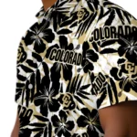 Colorado Buffaloes Hawaiian Shirt – Hibiscus Overlay