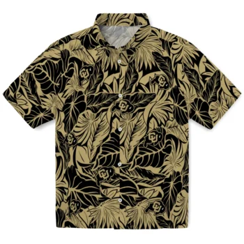 colorado buffaloes monstera layer gold hawaiian shirts best selling