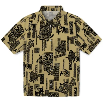 colorado buffaloes turtle lines gold hawaiian shirts best selling